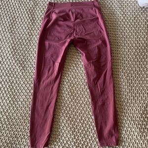 Lululemon Athletica Maroon Leggings